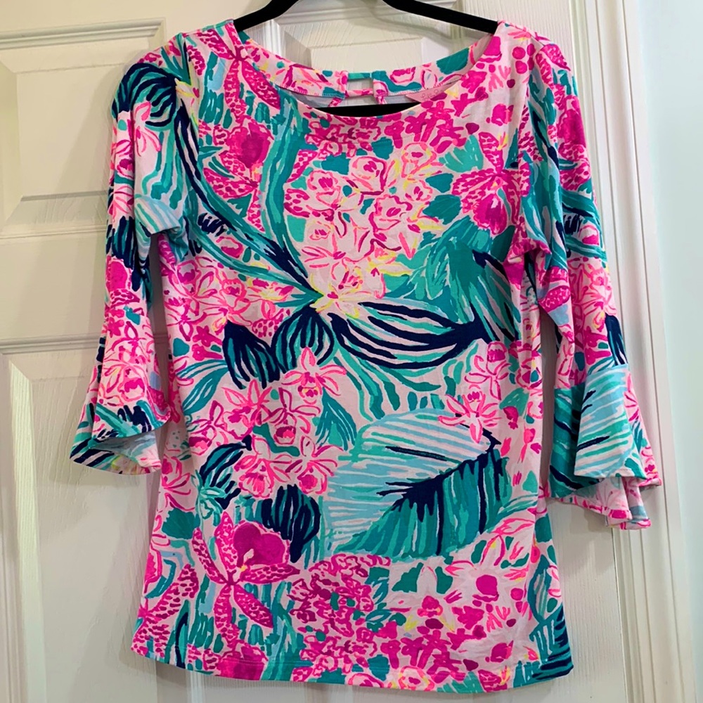 Lilly Pulitzer bell sleeve top size XS